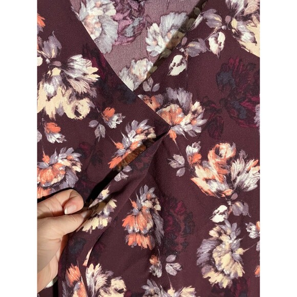 Land's End Red Floral Sheath Dress with Pockets Short Sleeve Women's 18W - Picture 3 of 14